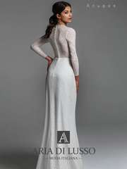 Свадебное платье Альфия. Силуэт Прямое. Цвет Белый / Молочный. Вид 2