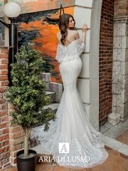 Свадебное платье Гарциния. Силуэт Рыбка. Цвет Белый / Молочный. Вид 2