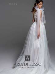 Свадебное платье Лилу. Силуэт А-силуэт. Цвет Белый / Молочный. Вид 2