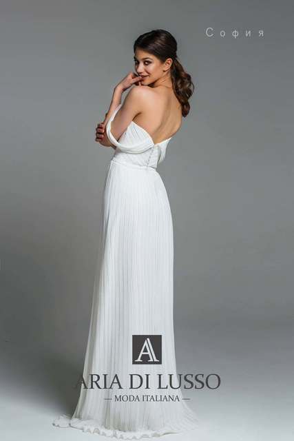 Свадебное платье София. Силуэт Прямое. Цвет Белый / Молочный. Вид 2