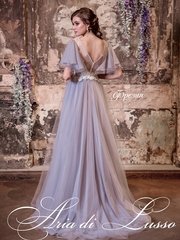 Свадебное платье Фрезия. Силуэт А-силуэт. Цвет Лавандовый / Фиолетовый. Вид 2