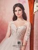 Свадебное платье Анжелина. Силуэт Пышное. Цвет Айвори / Капучино. Вид 3