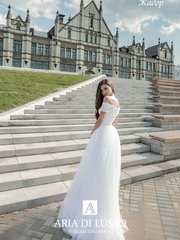 Свадебное платье Жадор. Силуэт А-силуэт. Цвет Белый / Молочный. Вид 2