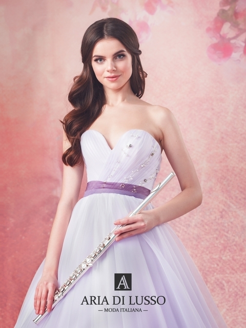 Свадебное платье Султанит. Силуэт Пышное. Цвет Лавандовый / Фиолетовый. Вид 3