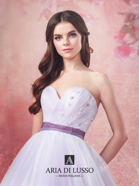 Свадебное платье Султанит. Силуэт Пышное. Цвет Лавандовый / Фиолетовый. Вид 4