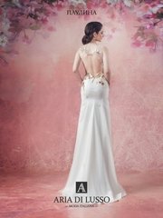 Свадебное платье Паулина. Силуэт Прямое. Цвет Белый / Молочный, Айвори / Капучино. Вид 2