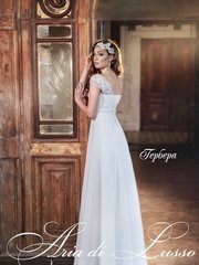 Свадебное платье Гербера. Силуэт Прямое. Цвет Белый / Молочный. Вид 2