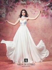 Свадебное платье Наоми. Силуэт А-силуэт. Цвет Белый / Молочный. Вид 1