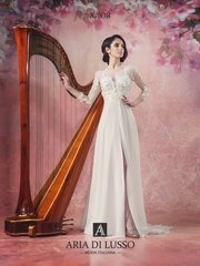 Свадебное платье Хлоя. Силуэт Прямое. Цвет Белый / Молочный. Вид 1