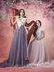 Свадебное платье Луна. Силуэт А-силуэт. Цвет Персик / Оранжевый, Лавандовый / Фиолетовый. Вид 3