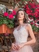 Свадебное платье Шарлиз. Силуэт А-силуэт. Цвет Айвори / Капучино, Персик / Оранжевый. Вид 4