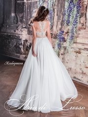 Свадебное платье Альбертина. Силуэт А-силуэт. Цвет Белый / Молочный. Вид 2