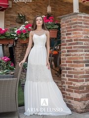 Свадебное платье Кимберли. Силуэт А-силуэт. Цвет Белый / Молочный. Вид 1