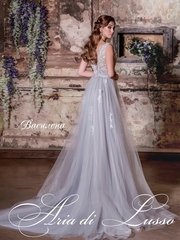 Свадебное платье Василена. Силуэт А-силуэт. Цвет Пепельный / Металлик. Вид 2