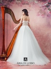 Свадебное платье Жюли. Силуэт Пышное. Цвет Белый / Молочный, Персик / Оранжевый. Вид 2