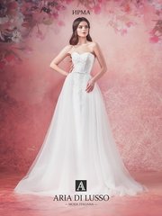 Свадебное платье Ирма. Силуэт Пышное, А-силуэт. Цвет Белый / Молочный. Вид 1