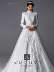 Свадебное платье Марине. Силуэт Пышное. Цвет Белый / Молочный. Вид 1