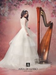 Свадебное платье Мечта. Силуэт Пышное. Цвет Белый / Молочный, Айвори / Капучино. Вид 2