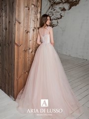 Свадебное платье Тасмания. Силуэт Пышное. Цвет Персик / Оранжевый. Вид 2