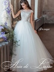 Свадебное платье Фелиция. Силуэт Пышное. Цвет Белый / Молочный. Вид 1