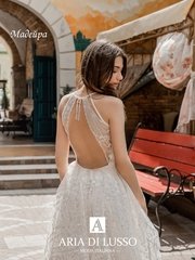 Свадебное платье Мадейра. Силуэт А-силуэт. Цвет Белый / Молочный, Тиффани. Вид 2