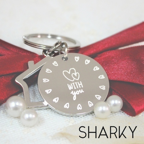 Брелок Домик с гравировкой от Студия арт-гравировки SHARKY 1