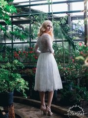 Свадебное платье Армель. Силуэт А-силуэт. Цвет Белый / Молочный. Вид 2