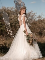 Свадебное платье Злата. Силуэт А-силуэт. Цвет Белый / Молочный. Вид 2