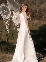 Свадебное платье Леони. Силуэт Прямое. Цвет Белый / Молочный. Вид 2