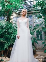 Свадебное платье Манон. Силуэт А-силуэт. Цвет Белый / Молочный. Вид 1