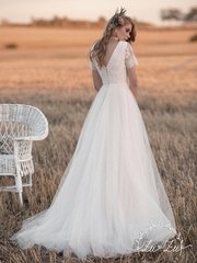 Свадебное платье Роземон. Силуэт А-силуэт. Цвет Белый / Молочный. Вид 2