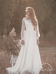 Свадебное платье Серена. Силуэт А-силуэт. Цвет Белый / Молочный. Вид 1