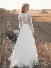 Свадебное платье Серена. Силуэт А-силуэт. Цвет Белый / Молочный. Вид 2