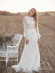 Свадебное платье Эстэла. Силуэт Прямое. Цвет Белый / Молочный. Вид 1