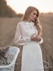 Свадебное платье Эстэла. Силуэт Прямое. Цвет Белый / Молочный. Вид 3