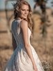 Свадебное платье Аньес. Силуэт А-силуэт. Цвет Айвори / Капучино. Вид 5