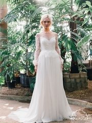 Свадебное платье Дебби. Силуэт Прямое. Цвет Белый / Молочный. Вид 1