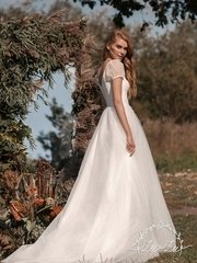 Свадебное платье Дженни. Силуэт А-силуэт. Цвет Белый / Молочный. Вид 2