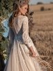Свадебное платье Жаклин. Силуэт А-силуэт. Цвет Белый / Молочный, Айвори / Капучино. Вид 2