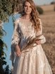 Свадебное платье Жаклин. Силуэт А-силуэт. Цвет Белый / Молочный, Айвори / Капучино. Вид 5