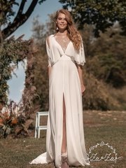 Свадебное платье Ирис. Силуэт Прямое. Цвет Белый / Молочный. Вид 1