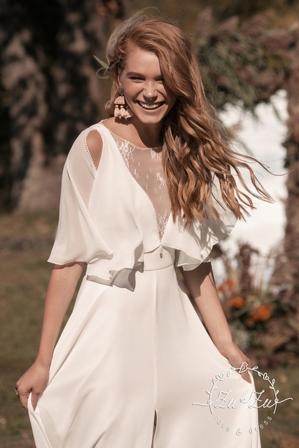 Свадебное платье Ирис. Силуэт Прямое. Цвет Белый / Молочный. Вид 6