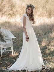 Свадебное платье Летти. Силуэт Прямое. Цвет Белый / Молочный. Вид 2