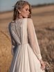 Свадебное платье Ноэми. Силуэт А-силуэт. Цвет Белый / Молочный. Вид 4