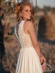 Свадебное платье Одиль. Силуэт А-силуэт. Цвет Белый / Молочный. Вид 2