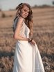 Свадебное платье Одиль. Силуэт А-силуэт. Цвет Белый / Молочный. Вид 4