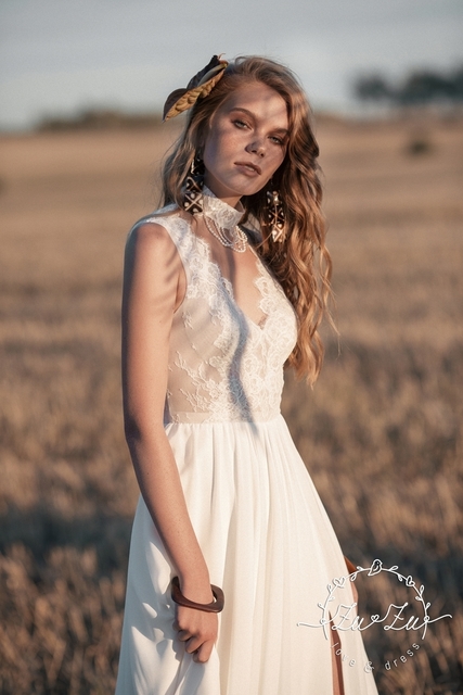 Свадебное платье Одиль. Силуэт А-силуэт. Цвет Белый / Молочный. Вид 5