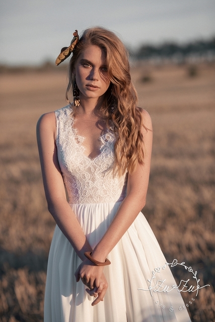 Свадебное платье Одиль. Силуэт А-силуэт. Цвет Белый / Молочный. Вид 6