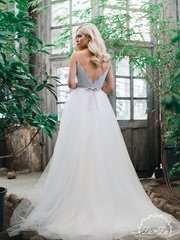 Свадебное платье Ориан. Силуэт А-силуэт. Цвет Белый / Молочный, Пепельный / Металлик. Вид 2