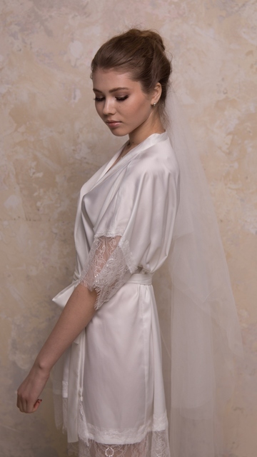 Шелковый халат Амелия от Свадебный салон TopBridal 2